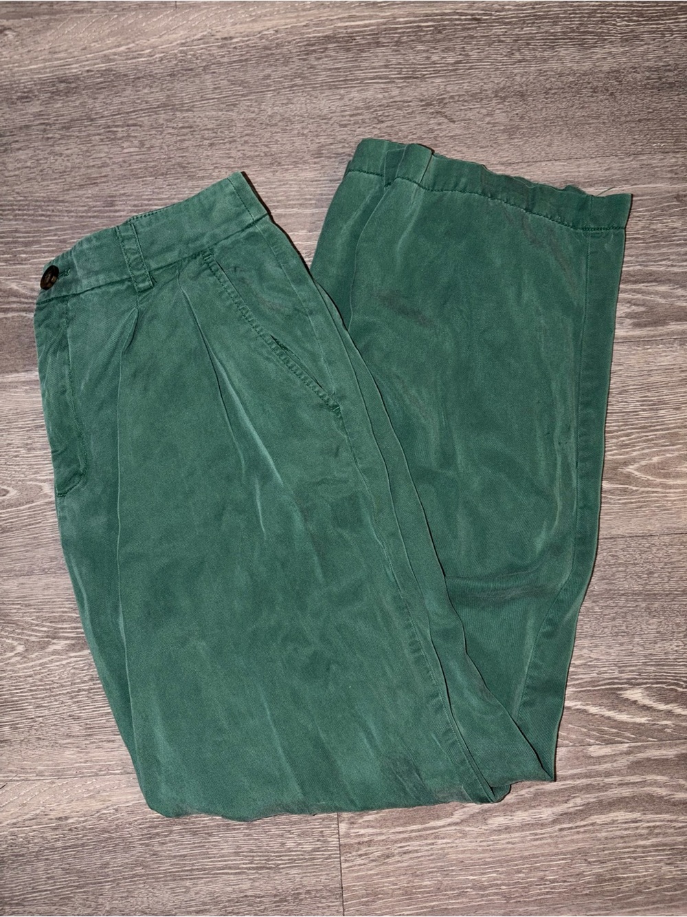 LOFT Dark Green Boot Cut Pants